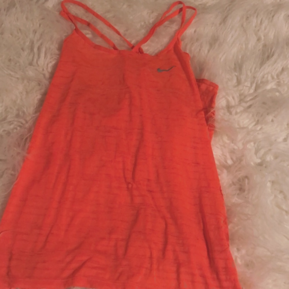 Bright orange Nike tank